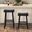Biasca 24 Inch Stool In Set of 2 In Black