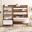 Bixby 2 Piece Wood Office Desk And Bookshelf In Walnut White EEI-6112-WAL-WHI