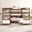 Bixby 3 Piece Wood Office Desk And Bookshelf In Walnut White EEI-6115-WAL-WHI