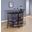 Amarillo 2-tier Bar Unit Black and Chrome