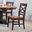 Black Oak X Back Side Chair Set of 2