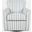 Blakely Harper Swivel Accent Chair In Blue Stripe