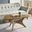 Blaze Triangle Wood Coffee Table In Light Brown