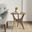 Blaze Triangle Wood Side Table In Light Brown