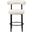 Bordeaux Vegan Leather Counter Stool Set of 2 In Cream