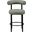 Bordeaux Vegan Leather Counter Stool Set of 2 In Green