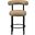 Bordeaux Vegan Leather Counter Stool Set of 2 In Tan