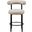 Bordeaux Vegan Leather Counter Stool Set of 2 In Taupe