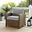 Bradenton Wicker Outdoor Chair In Gray and Weathered Brown