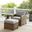 Bradenton Wicker Outdoor Chair Set of 2 In Gray and Weathered Brown
