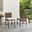 Bradenton Wicker Outdoor Dining Chair Set of 2 In Sand and Weathered Brown