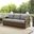 Bradenton Wicker Outdoor Sofa In Gray and Weathered Brown