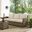 Bradenton Wicker Outdoor Sofa In Sand and Weathered Brown