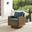 Bradenton Wicker Swivel Rocker Outdoor Chair In Navy and Weathered Brown