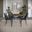 Brennan 5 Piece 42 Inch Round Dining Set with Faux Leather Chairs In Blueberry
