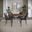Brennan 5 Piece 42 Inch Round Dining Set with Faux Leather Chairs In Dark Brown