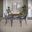 Brennan 5 Piece 42 Inch Round Dining Set with Faux Leather Chairs In Grey