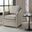 Brianne Wide Seat Swivel Arm Chair In Grey Multi