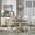 British Isles Chalk Cocoa Bean 42" Extendable Round Dining Room Set