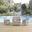 Bridge Light Gray 4 Piece Outdoor Patio Conversation Set