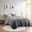 Brielle Ombre Shaggy Long Fur 2 Piece Twin/Twin XL Comforter Mini Set In Grey
