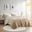 Brielle Ombre Shaggy Long Fur 2 Piece Twin/Twin XL Comforter Mini Set In Natural