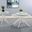 Briggs Round Marble Printed Glass Top Occasional Table Set In White