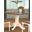 British Isles 42" Merlot Buttermilk Round Double Drop-Leaf Dining Table