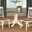 British Isles 42" Merlot Buttermilk Round Double Drop-Leaf Dining Room Set