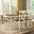British Isles 76" Merlot Buttermilk Extendable Oval Dining Room Set