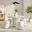 Brion Indoor - Outdoor Patio Concrete 5 Piece Dining Table Set In White