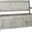 Brisbane Gray Storage Bench