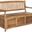 Brisbane Teak Brown Storage Bench
