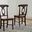 British Isles Oak Black Napoleon Side Chair Set of 2