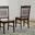 British Isles Oak Black Slatback Side Chair Set of 2