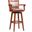Broadmoor 34 Inch Swivel Bar Stool With Arms In Cherry
