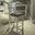 Brook Bay Slat Back Upholstered Counter Chair Set of 2 In Textured White and Carbon Gray