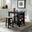 Brook Creek 3 Piece Counter Set In Black