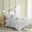 Brooklyn Cotton Jaquard 5 Piece Twin Comforter Set with All Over Woven Cotton Dots In Grey