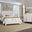 Bungalow Lattice Upholstered Panel Bedroom Set