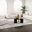 Burnett Chenille Upholstered Wide Arm Living Room Set In Ivory