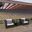 Burrow 3 Piece Outdoor Patio Sofa Set In Espresso and White