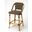 Butler Lila Dark Brown Rattan Bar Stool