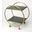 Butler Orian Green Marble and Metal Serving Table
