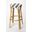 Butler Tobias Blue and White Rattan Bar Stool