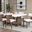 Caerwys Dining Room Set In Brown