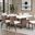 Caerwys Dining Table In Brown