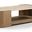 Calabria Marble and Oak Wood Coffee Table In Beige and Brown