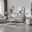 Callie Light Gray Velvet Fabric Sofa Loveseat Chair Living Room Set