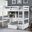 Callistus Twin Workstation Loft Bed In White